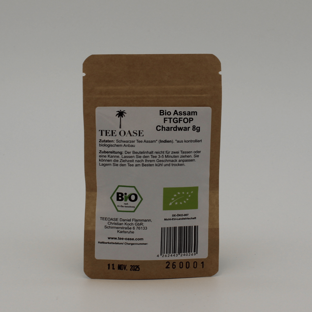 Bio Assam FTGFOP Chardwar 8g Probierbeutel