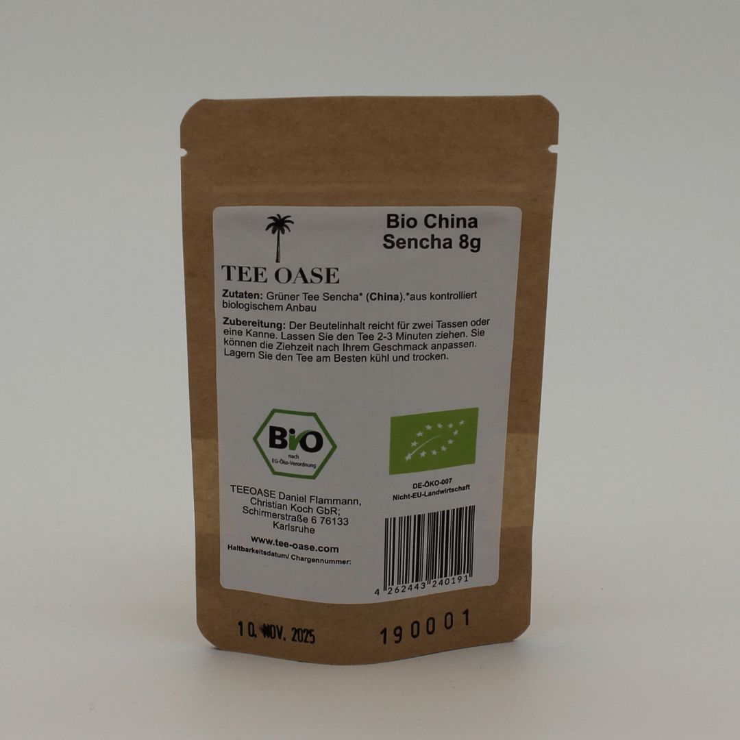 Bio China Sencha 8g Probierbeutel