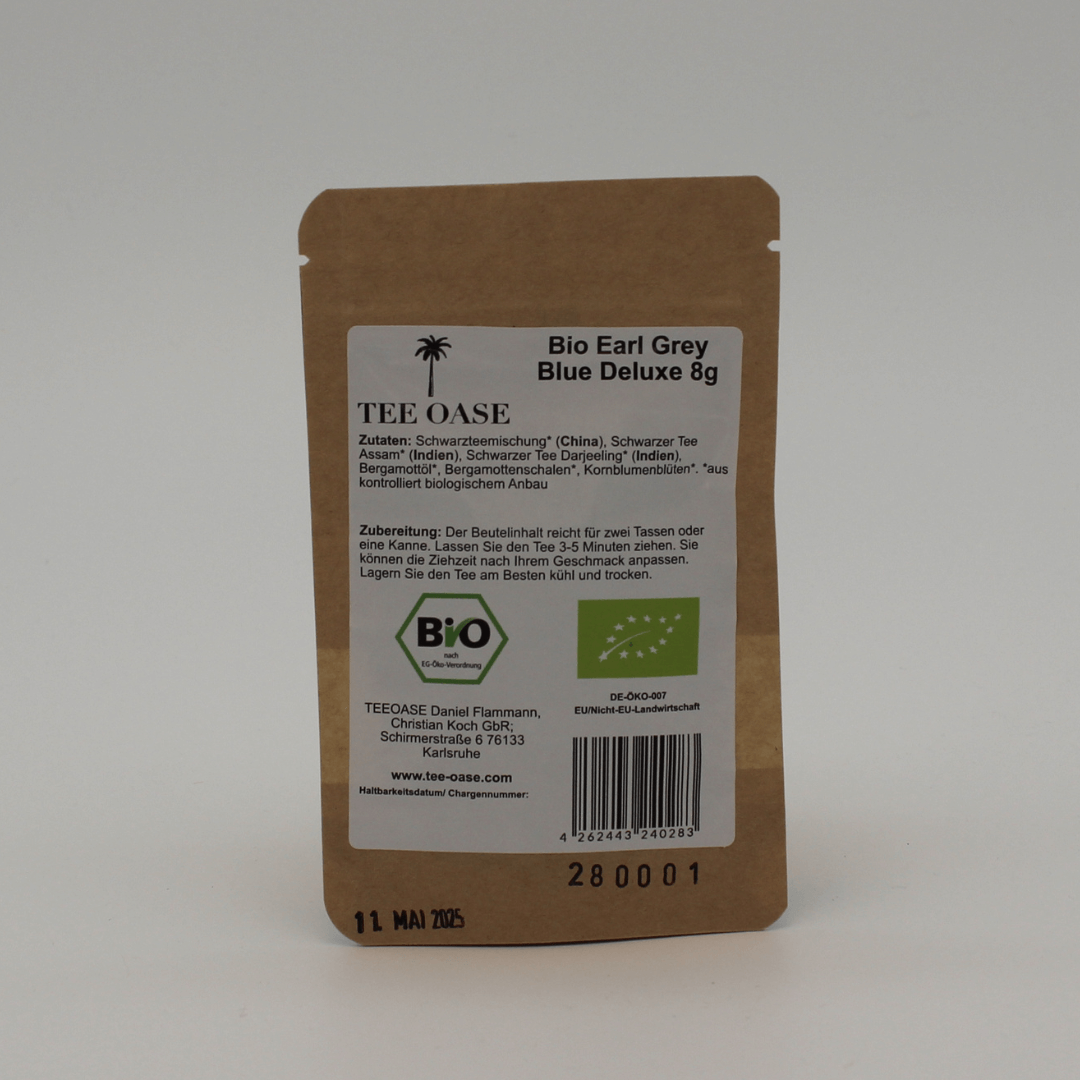 Bio Earl Grey Blue Deluxe 8g Probierbeutel