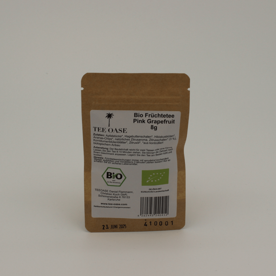 Bio Früchtetee Pink Grapefruit 8g Probierbeutel